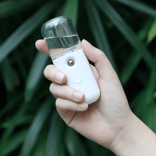 Mini Vaporizador Portátil Facial Recarregável Nano Pele Limpa - Branco